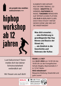 Hip-Hop-Workshop in unserer Schule